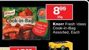 Knorr Fresh Ideas Cook-In-Bag Assorted-35g Each