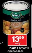 Rhodes Smooth Apricot Jam-900g