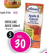 Infacare Juice-5x200ml