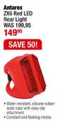 Antarex ZX6 Red LED Rear Light