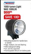 Sportmans Warehouse 1000-Lumen Light 