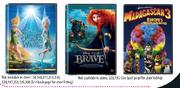 Brave DVD, Tinkerbell Secret Of Wings/Madagascar 3 Europe's Most DVDs-Each