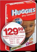 Huggies Dry Comfort Jumbo Pack Disposable Nappies-Per Pack