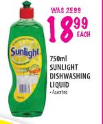 Sunlight Dishwashing Liquid-750ml Each