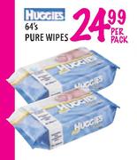Huggies Pure Wipes-64's Per Pack