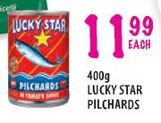 Lucky Star Pilchards-400g Each