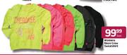 Womens Neon Crew Sweetshirt - Each