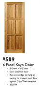 6 Panel Kayo Door