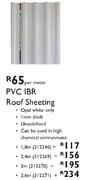 PVC IBR Roof Sheeting 312246-Per Mtr
