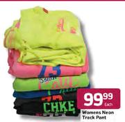 Womens Neon Track Pant-Each