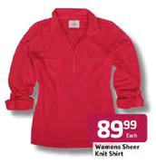 Womens Sheer Knit Shirt-Each