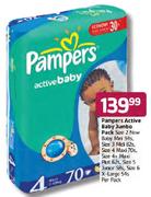 Pampers Active Baby Jumbo Pack-Per Pack
