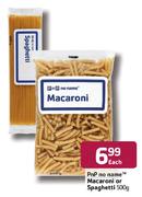 PnP no name Macaroni or Spaghetti-500gm Each 