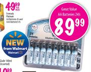 Great Value AA Batteries-24's