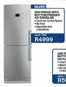LG Silver Fridge With Bottom Freezer (GR-B399BLQK)-264L
