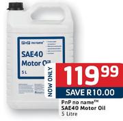 Pnp No Name Motor Oil SAE40-5ltr
