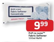 Pnp No Name Fabric Softener-500ml-Refill