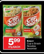 Knorr Cup A Snack Noodles Assorted-37g Each
