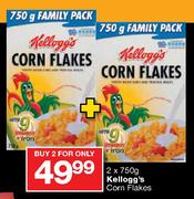 Kellogg's Corn Flakes-2 x 750gm
