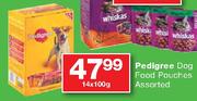 Pedigree Dog Food Pouches-14x100gm
