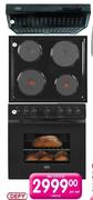 Defy 600 Cookerhood(DCH271/DCH290)/Slimline Solid Hob(DHD332)/600 Slimline Oven(DBO371/451)-Per Set