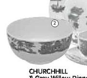 Churchhill Grey Willow Sugar Bowl Or Milk Jug-Each