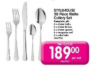 Style House 30 Piece Rialto Cutlery Set
