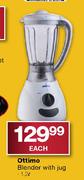 Ottimo Blender With Jug-1.2Ltr Each