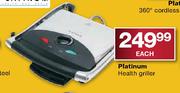Platinum Health Griller Each