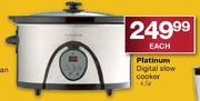 Platinum Digital Slow Cooker-4.5Ltr Each