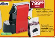 Sienna Single Serving Capsule Espresso Maker-Each