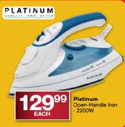 Platinum Open-Handle Iron-Each