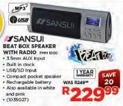 Sansui Beat Box Speaker With Radio(PMM 1000)