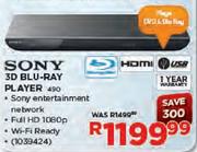 Sony 3D Blu-Ray Player(490)