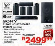 Sony 5.1 DVD Home Theatre System(DAV-DZ340)
