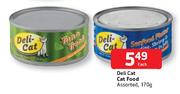 Deli Cat Food Assorted-170g Each