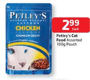 Petley's Cat Food Pouch Assorted-100g Each
