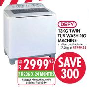 Defy 7kg Twin Tub Washing Machine