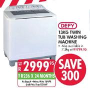 Defy 13kg Twin Tub Washing Machine