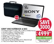 Sony Vaio Notebook & Bag