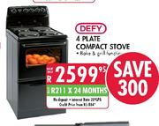 Defy 4 Plate Compact Stove