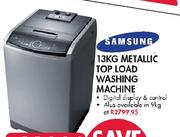 Samsung 9kg Metallic Top Load Washing Machine