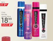 Coty Female Sprays-90ml Each