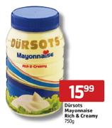 Dursots Mayonnaise Rich & Creamy-750g