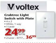 Crabtree Light Switch With Plate-(0776)
