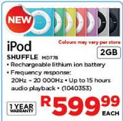 iPod Shuffle 2GB (MD778)-Each