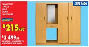 Smart Buy 2 Piece Mini Multi Wardrobe