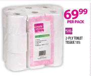 Simple Choice 2-Ply Toilet Tissue-18's Per Pack
