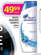 Head & Shoulders Shampoo Assorted-400ml Each