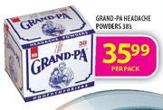 Grand-Pa Headache Powders-38's Per Pack